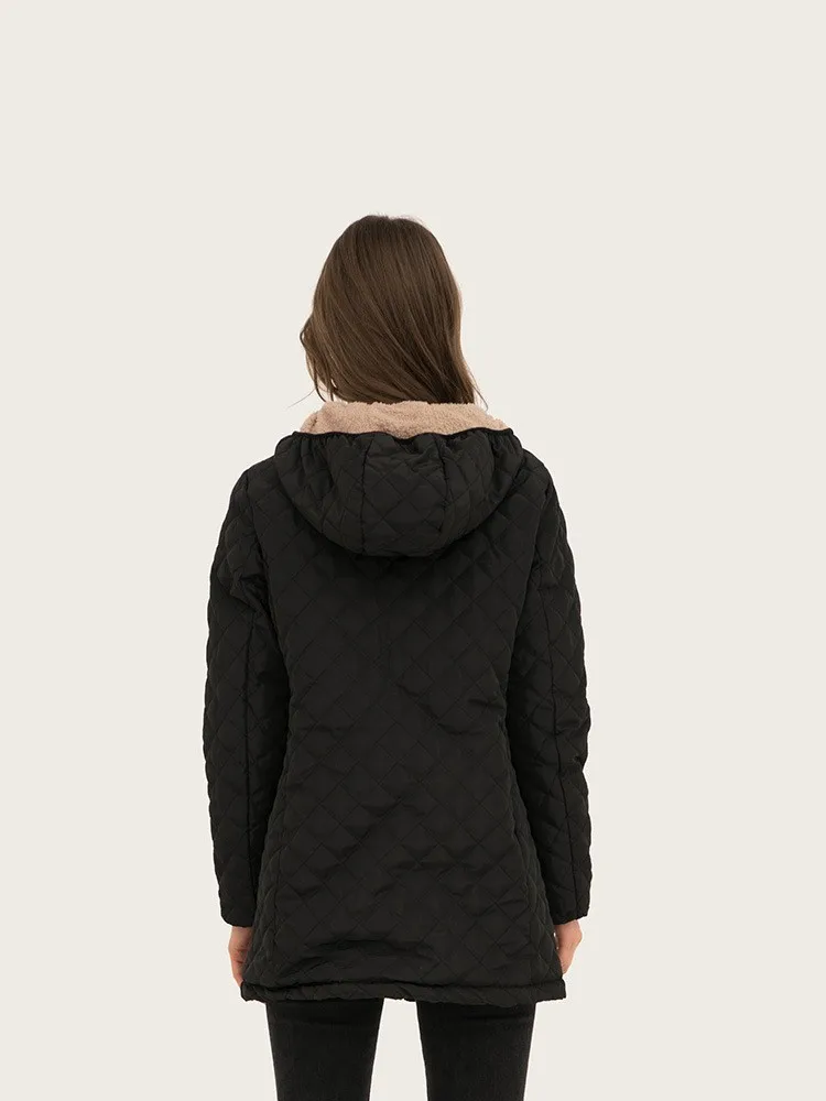 صوف خروف وامرأة عالية الجودة جلد البقر الياقة المدورة طبقة واحدة غامض مكتب نمط فريد الرباط جولة الرقبة مكافحة نابضة بالحياة