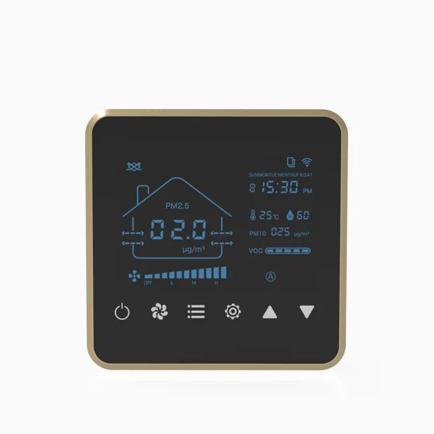 2025 MIA APP Smart LCD Screen RS485 Controller Fan Speed Controller for Heat Energy Recovery Ventilation System HVAC System