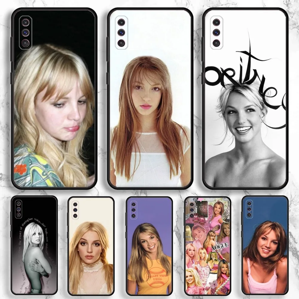 Singer Britney Spears Phone Case For Samsung Galaxy A13,A21s,A22,A31,A32,A52,A53,A71,A80,A91 Soft Black Phone Cover