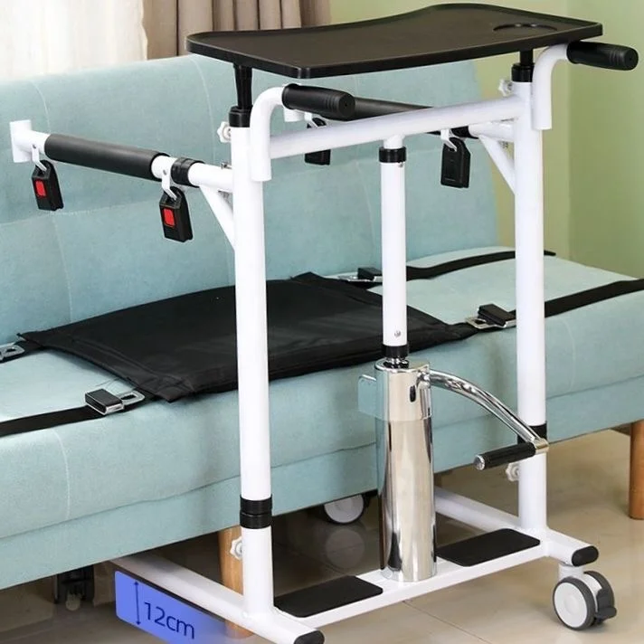 Machine de Transfert Multifonctionnelle pour Patient Paralysé Assis, Siège de Toilette, Chaise de Douche, Réglable, Mobile, Aide à la Marche des Soins Infirmiers