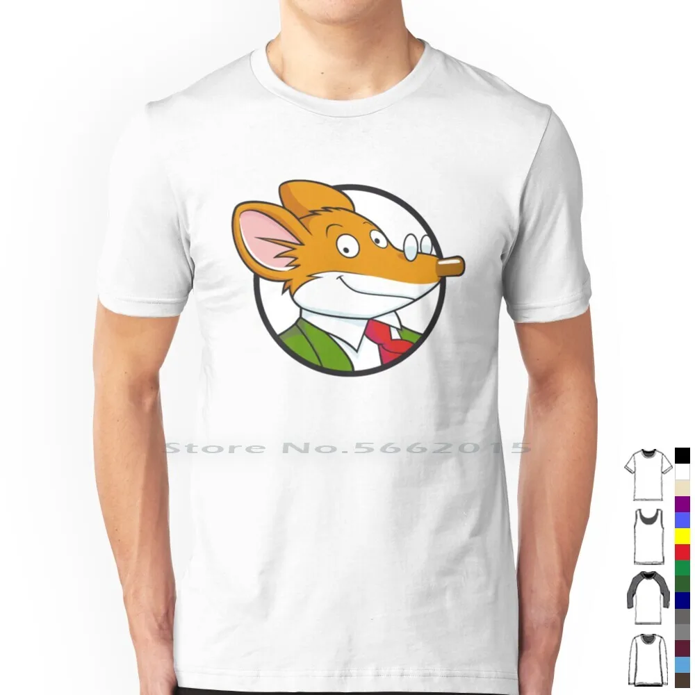 Geronimo Stilton T Shirt 100% Cotton Geronimo Stilton Mouse Geronimo Stilton Rodent Stilton And Friends Stilton Book Geronimo