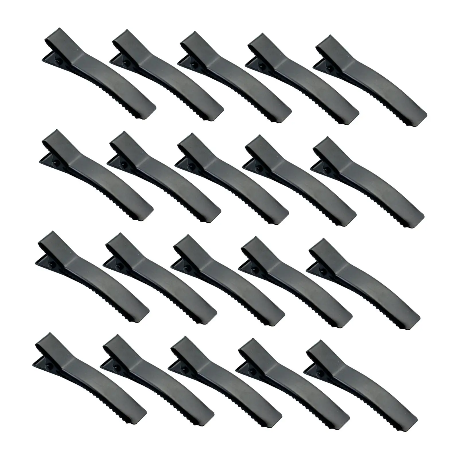 20 Pieces Alligator Hair Clips, Hair Bow Clips, Serrated Black Thickened Hairpins for Arts and Crafts Projects DIY Supplies