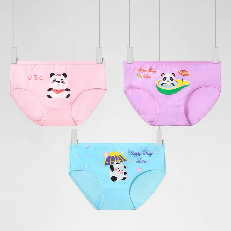 5PCSGirls' triangular cotton underpants that won't pinch the bottom, thin summer pants for children, big kids, small girls, baby