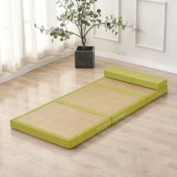Breathable Wear-Resistant Folding Cane Mat Sponge Sleeping Mat Four Seasons Tatami Mattress Floor Mattress Comfortable Cushion