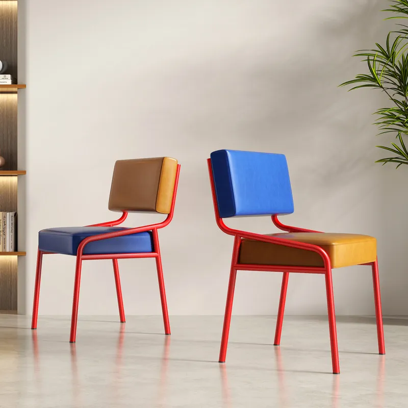 

Relax Dining Chairs Retro Vanity Hotel Luxury Design Modern Dining Chairs Outdoor High Leather Fauteuils De Salon Home Furniture