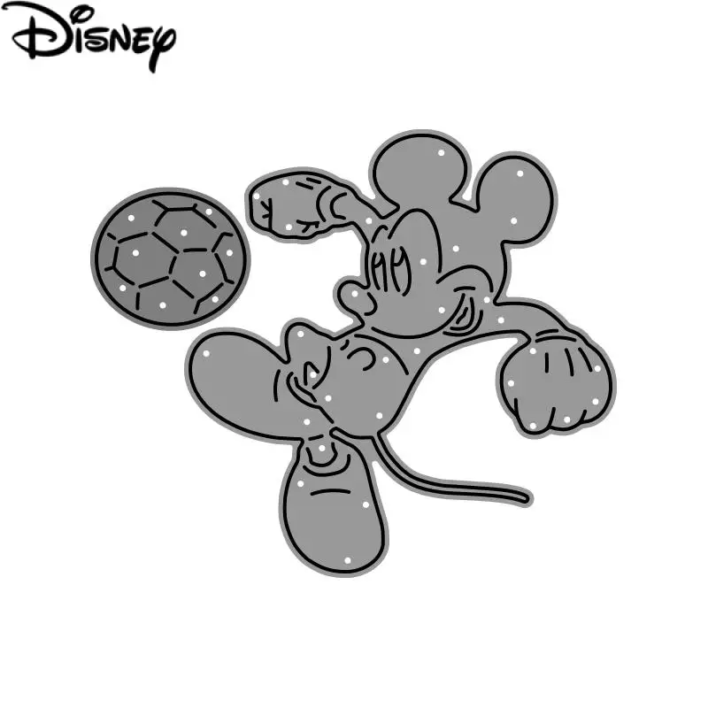 Mickey Mouse Soccer Cartoon Metal Cutting Dies Disney Sports Die Cuts for Scrapbooking DIY Embossing Cards Crafts 2022 new