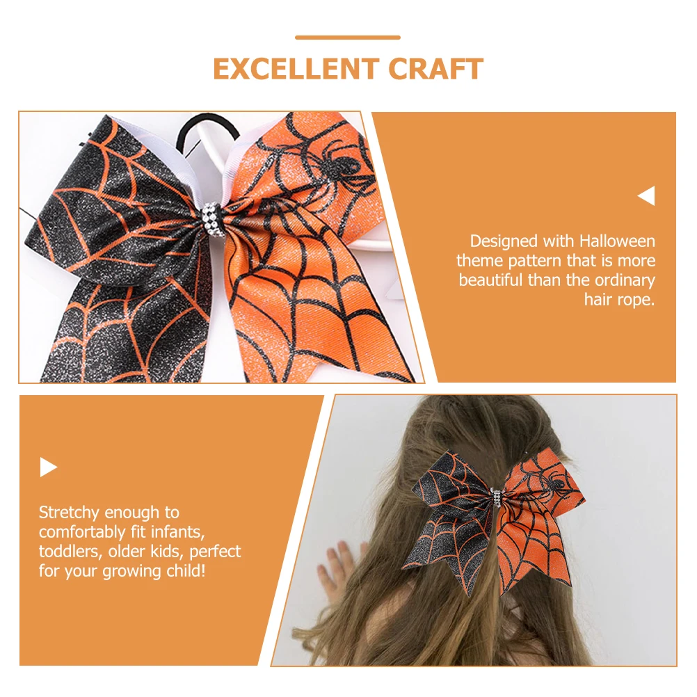 

6 Pcs Bow Tie Girls Hair Accessories for Thick Elastic Ropes Ponytail Halloween Ties Holders