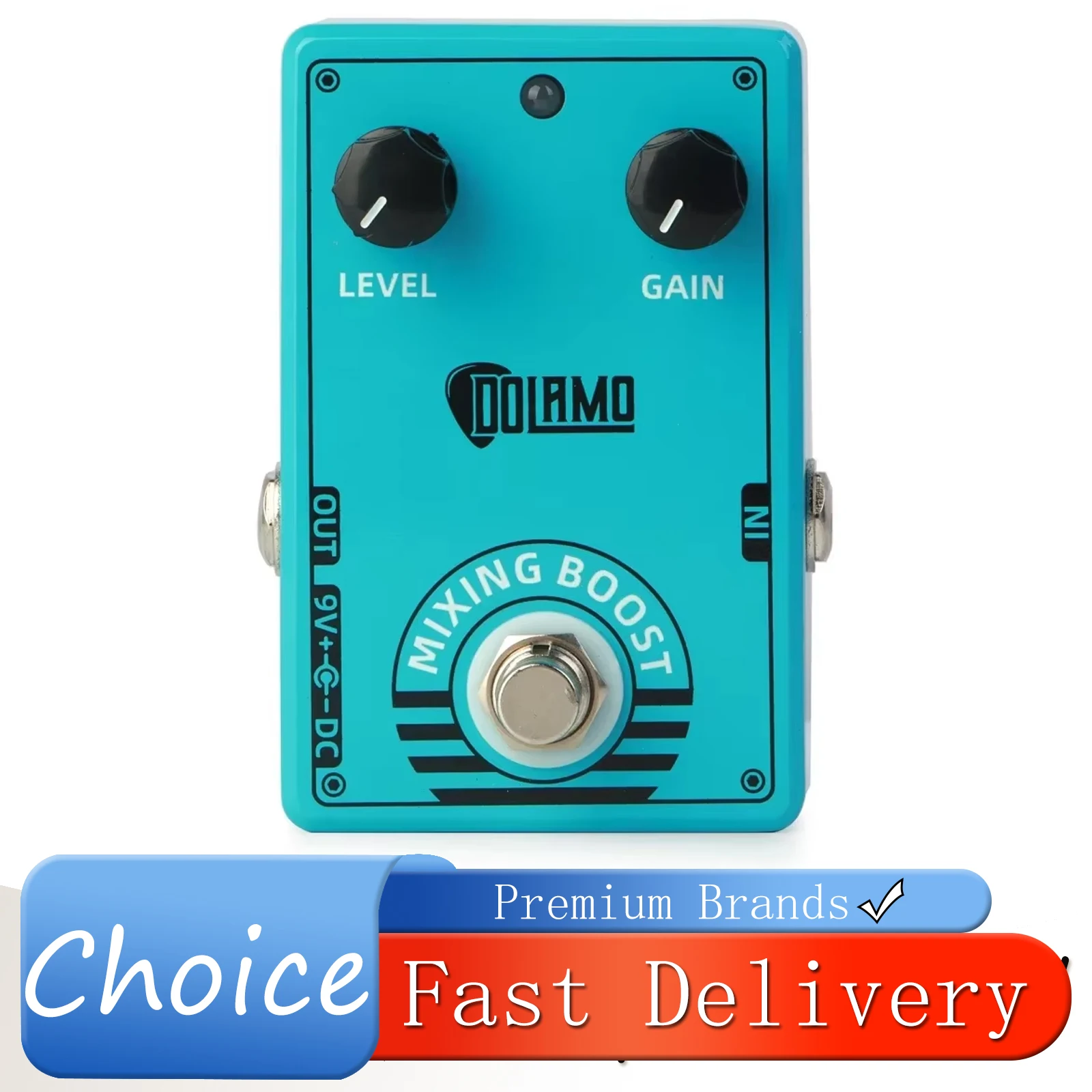 

Электрогитарная педаль эффектов Dolamo D-10 Boost с True Bypass, регуляторами уровня и усиления, в корпусе из сплава, аксессуары для гитары