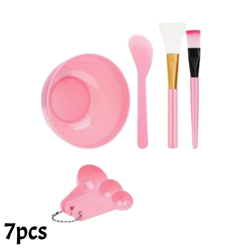 7-11 Stück DIY Gesichtsmaske Herstellung Kit Schüssel Spachtel Pinsel Flasche Puff Handtuch Gesichtsmaske Mischwerkzeug Kit für den Heimgebrauch im Schönheitssalon – Detail 4