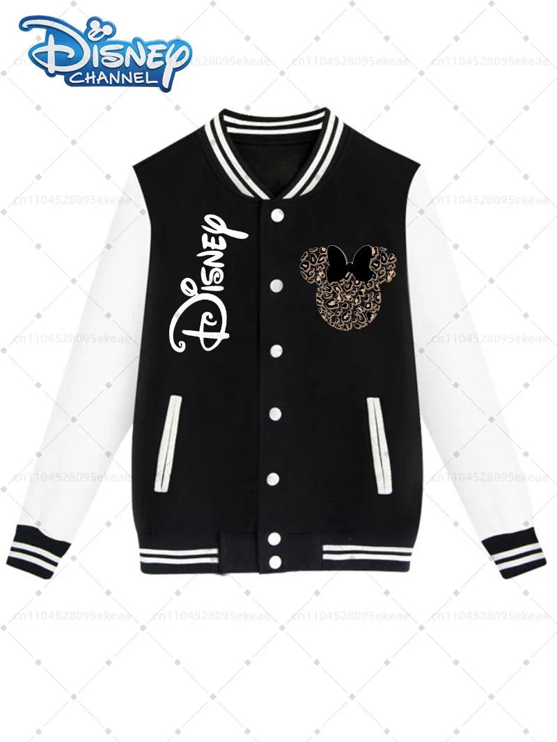 

Куртка Disney с замком Микки и Минни Маус, мужская и женская модная повседневная свободная куртка для уличных видов спорта, осенне-зимний топ