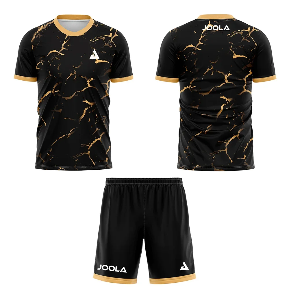 

2026 Breathable Quick-drying Men's Table Tennis Apparel Short-sleeved T-shirt And Shorts Set Badminton Drawstring Pocket Shorts