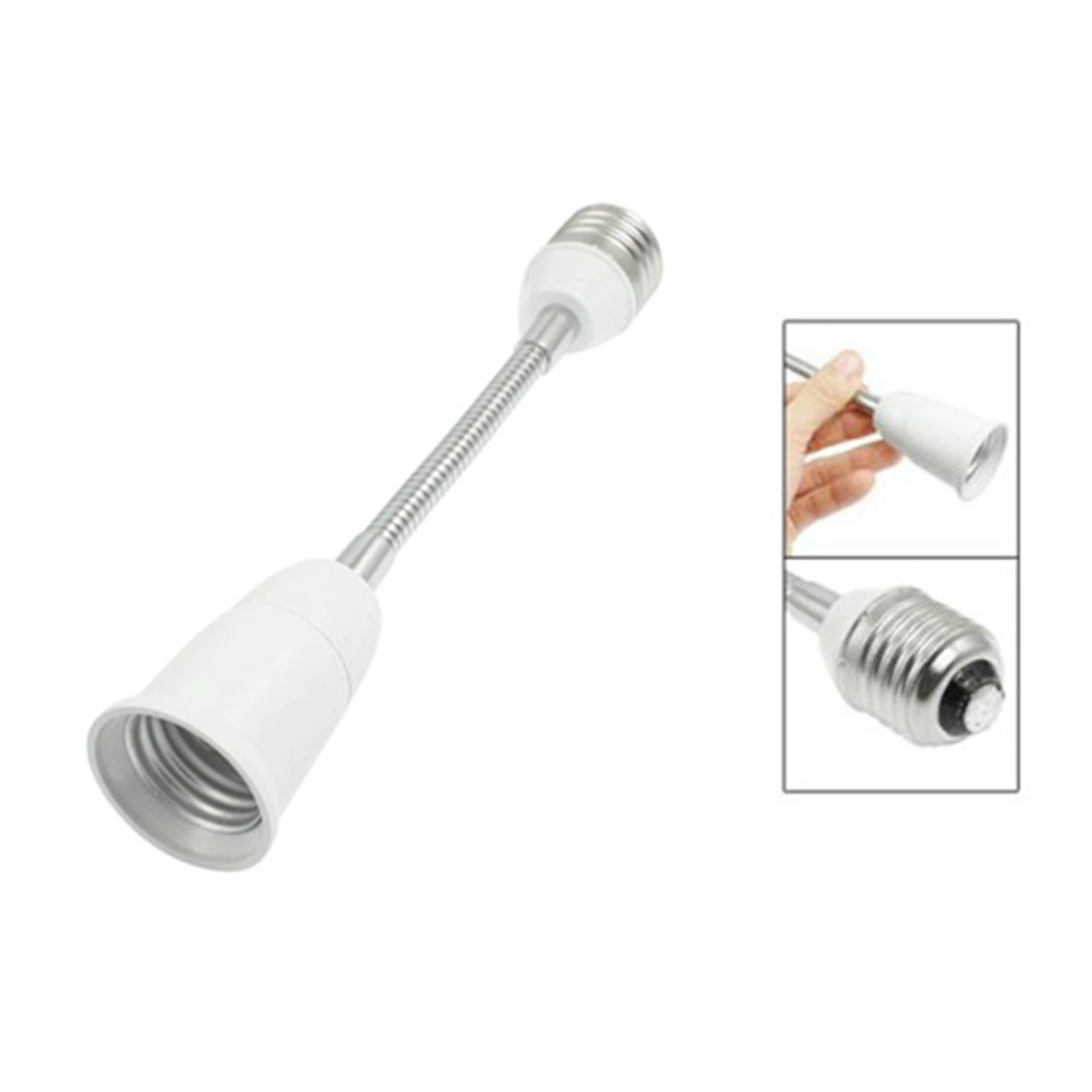 

ABUP-2X 19Cm Long Flexible Goose Neck E27 To E27 LED Light Bulb Extension Adapter