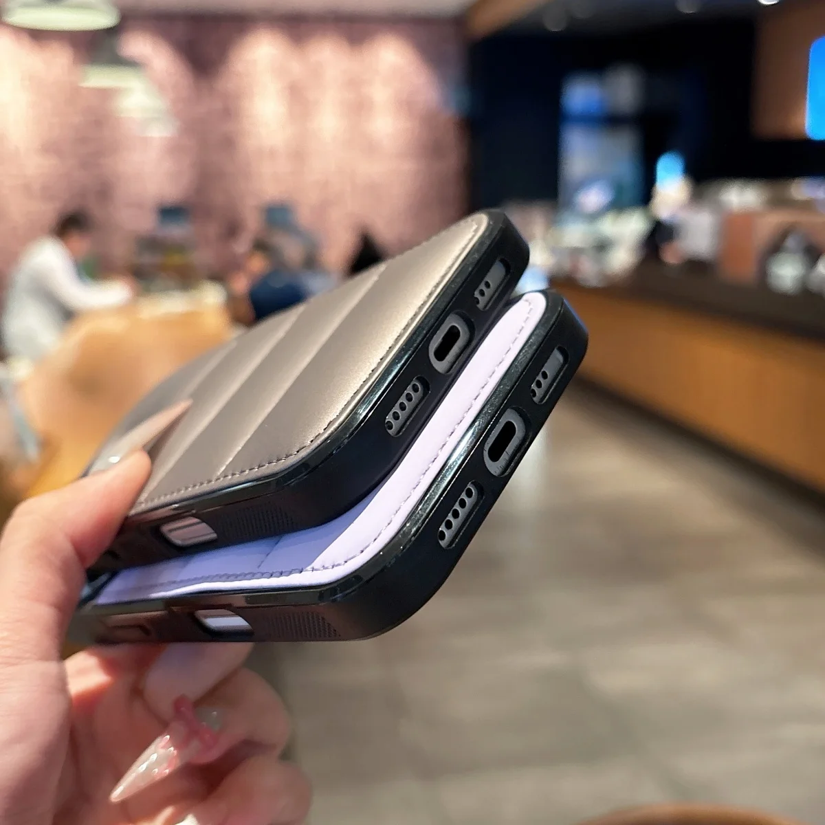 السائل أسفل سترة وسادة هوائية للصدمات جراب هاتف آيفون 17 الهواء 16 15 14 زائد 13 12 11 برو ماكس لون الحلوى غطاء ممتص للصدمات #5