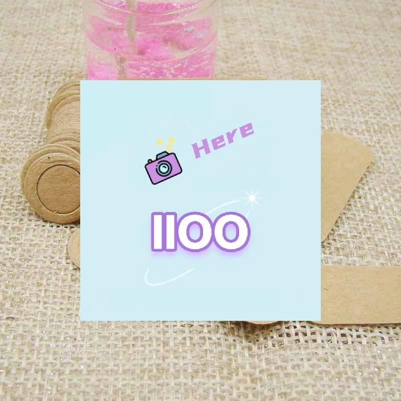 

【IIOO】100pcs/lot Price Tags Kraft Paper Lables For DIY Jewelry Retail Price Tags Handmade Clothes Size Tags Store Hang Lables