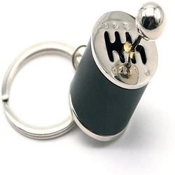 Metall Keyring Kreative Auto Shifter Keychain Sechs-Geschwindigkeit Getriebe Stick Knopf Getriebe Modell Schlüssel Anti-Stress-Erwachsene Neue Zappeln Spielzeug