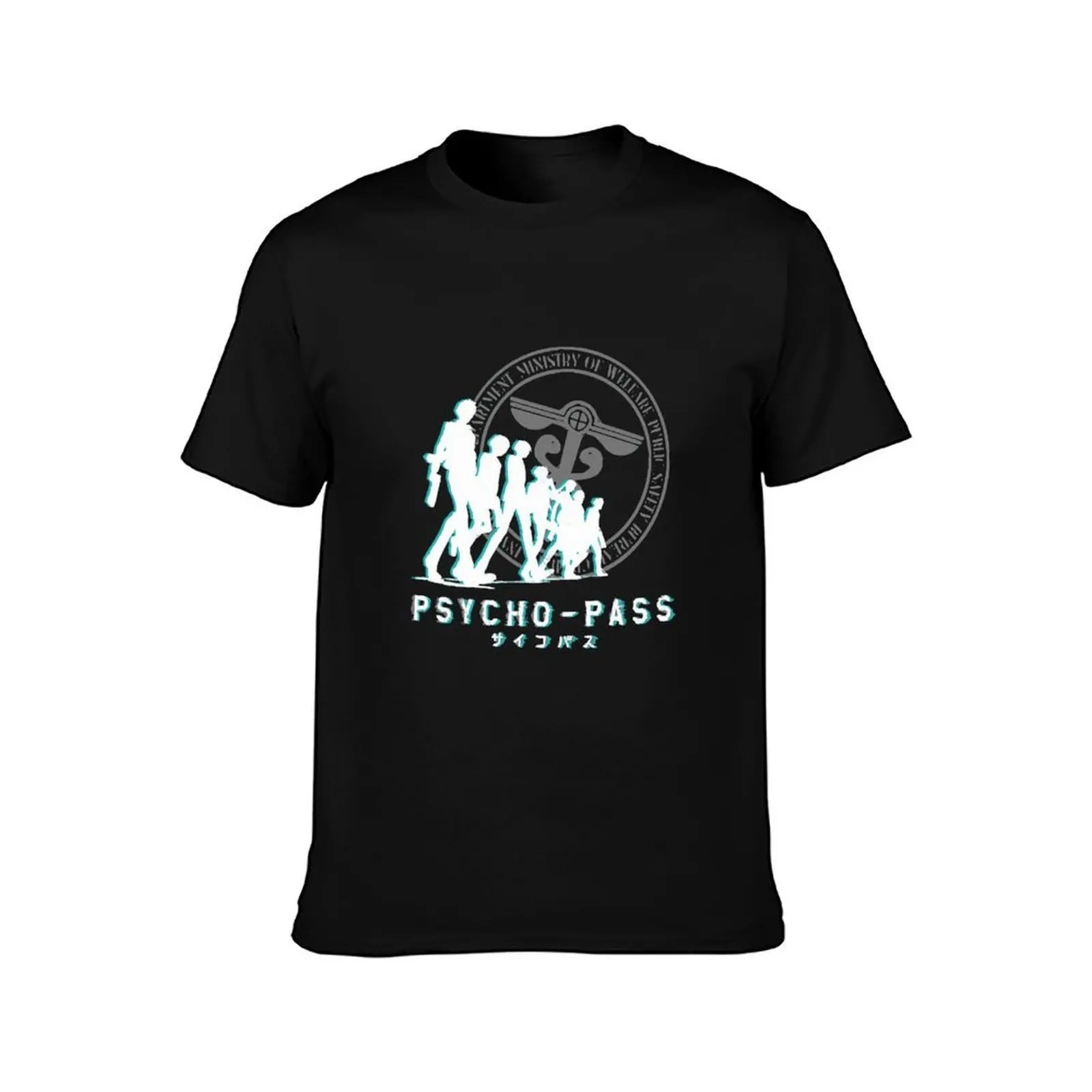 Psycho Pass Agents T-Shirt Summer Casual Cotton Tee Oversized Streetwear Tops Vintage Graphic Print Loose Fit Short Sleeve