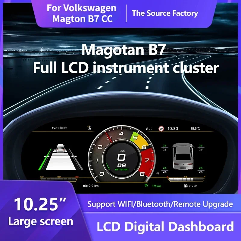 

10.25‘’ Lcd Digitaal Dashboard Cluster For Volkswagen Magton B7 CC 2012-2016 2018 Years Ntg4.5 Auto Radio Instrument Paneel