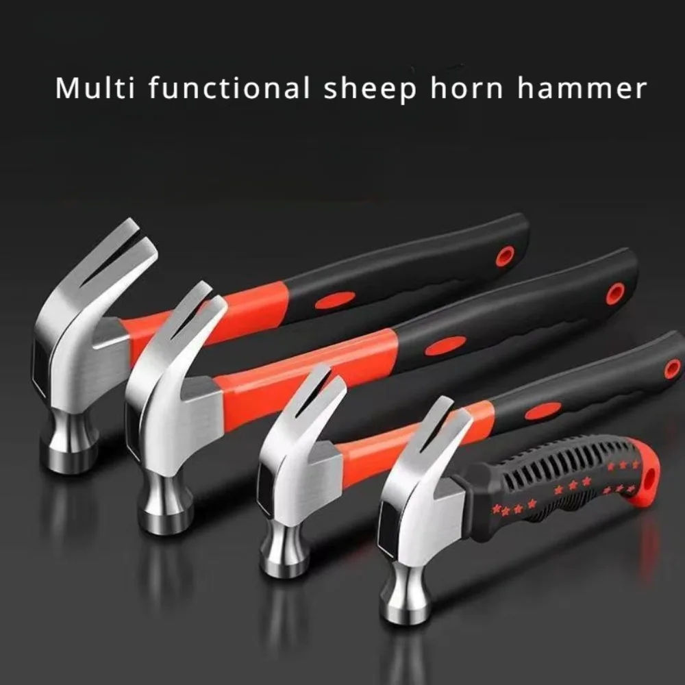 Sheep Horn Hammer Multi functional Nail Hammer for Household Installation Sheep Horn Hammer Woodworking Nail Hammer Manual Tool