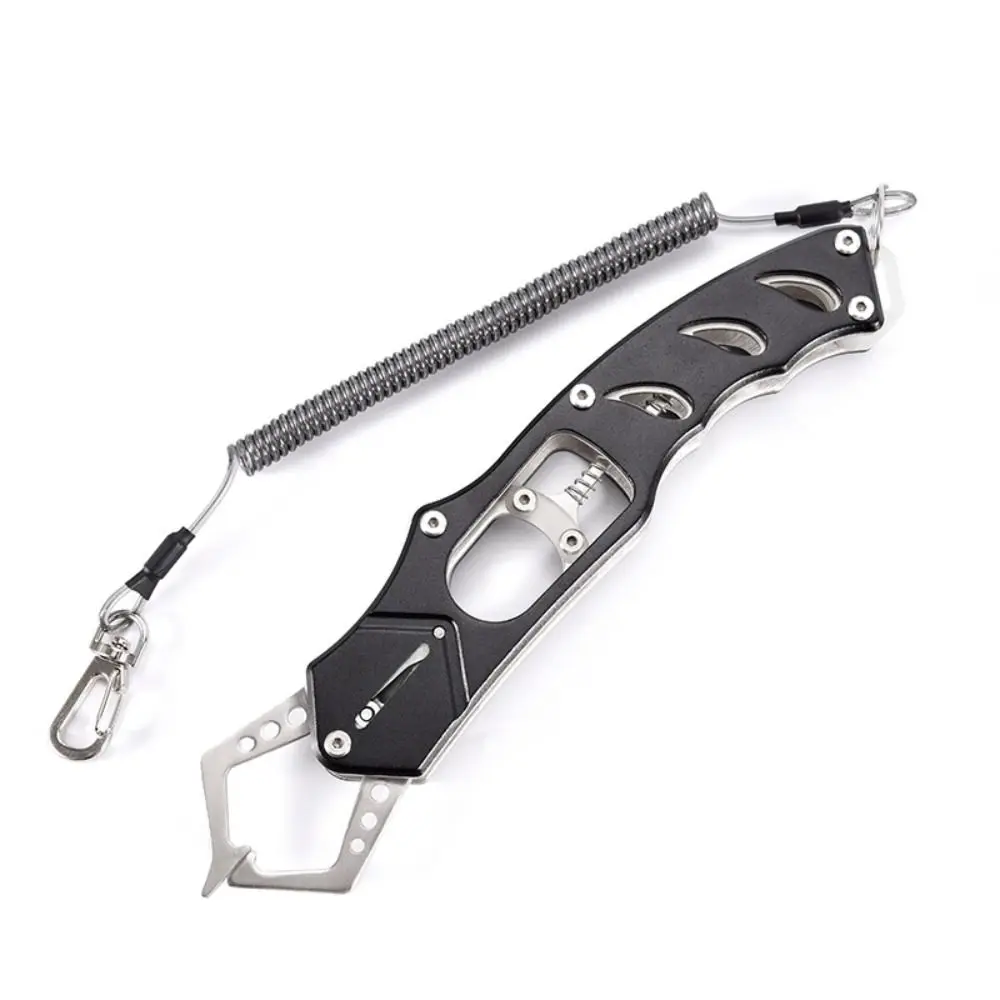 

Aluminum Alloy Metal Fishing Tongs Gripper Comfortable Grip Catch Fish Fish Nose Pliers Control Multifunction