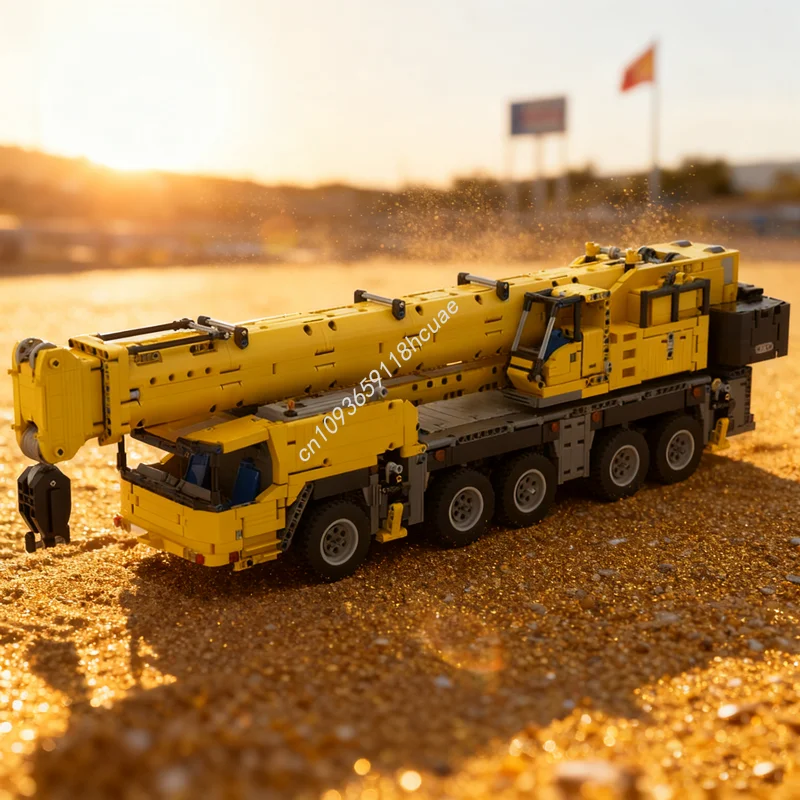

4204 шт. MOC Grove GMK мобильный кран техническая модель строительные блоки архитектурная игрушка сборка креативная идея рождественского подарка кирпич