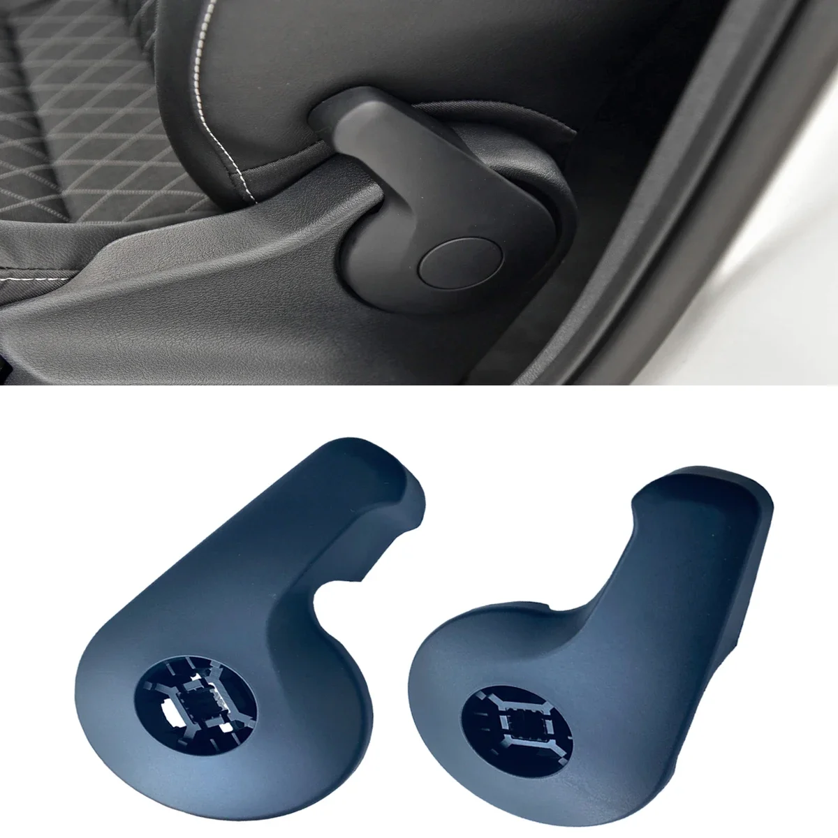 

GEFENSI New Black Front Seat Adjusting Recline Handle Knob For VW Jetta MK6 A6 UP! 2017 Nivus Skoda Rapid Citigo 1S0881605B 1S08