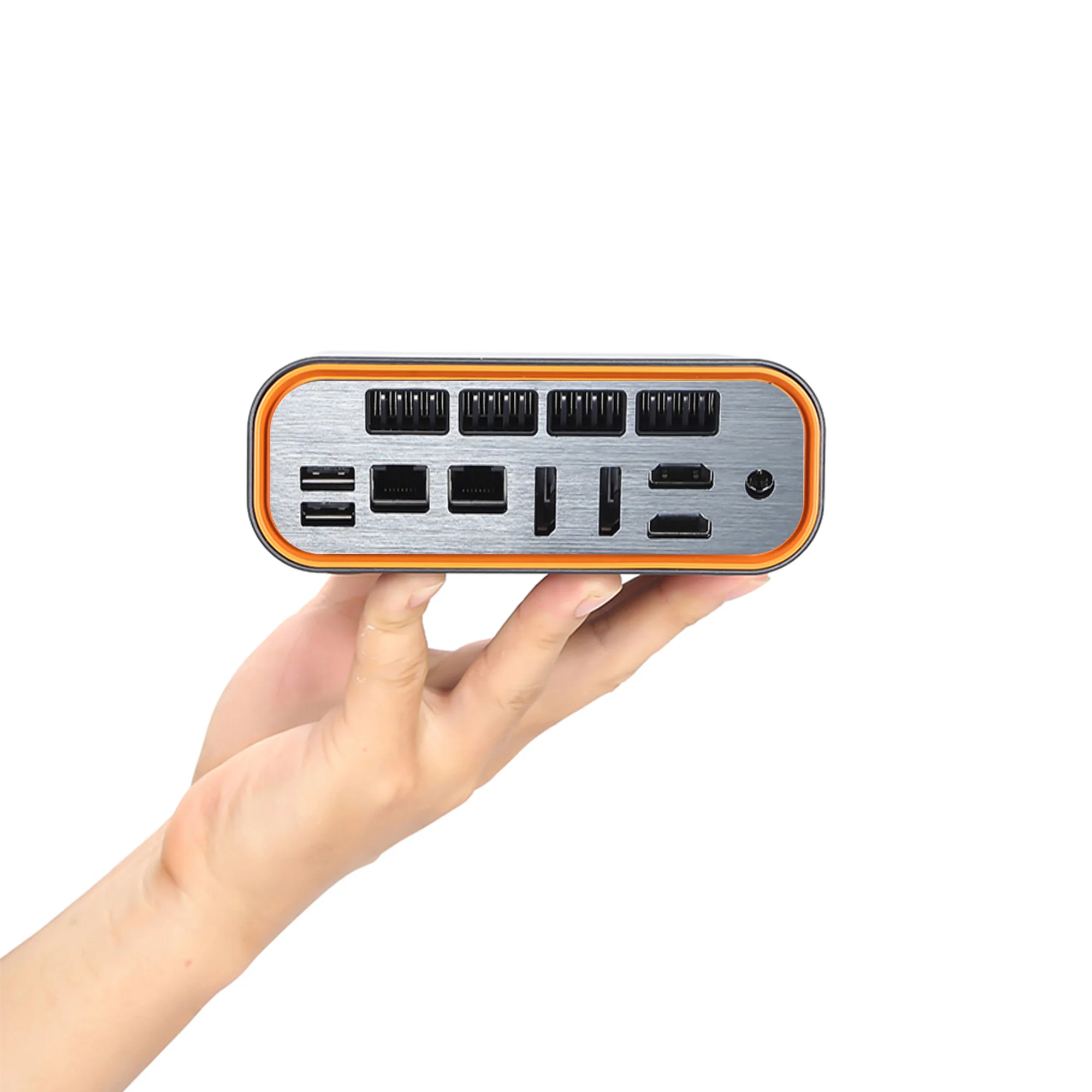 VNOPN PC Mini Intel Core i3 1215U DDR5 2*HDMI 4K 2*DP 8K Layar 2*LAN Windows 10 Linux HTPC Kompak & Ideal untuk Rumah, Bisnis