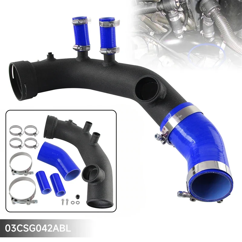 For BMW 1-Series N54 Intake Turbo Charge Pipe Cooling Kit fit E82 E88 08-10 BMW 3-Series N54 E90 E91 06-13 3.0L Red/Blue/Black