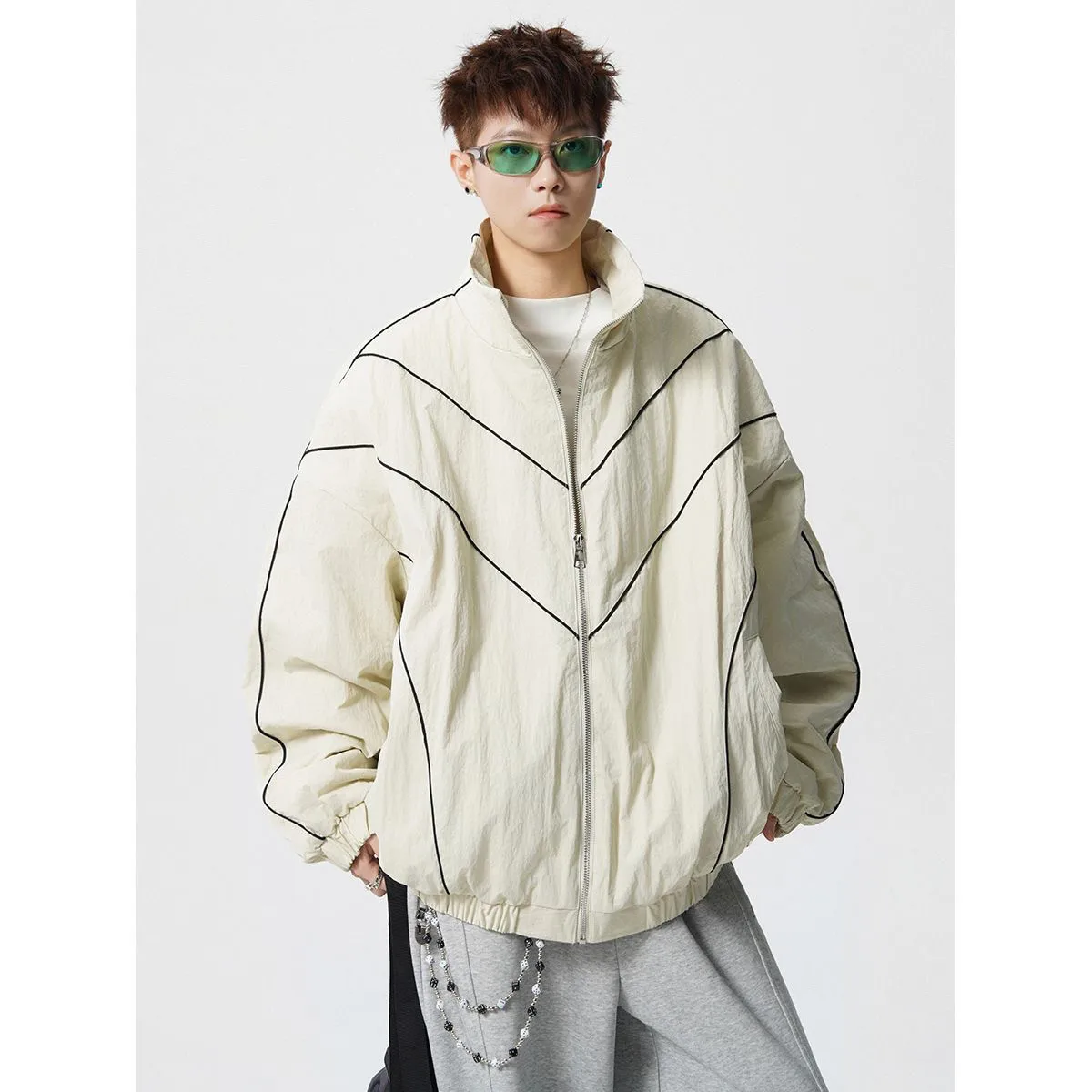 2026 New Stand-up Collar Loose Parkas Men Winter Long Sleeve Cotton-padded Jacket Male Clothing Solid Color Outerwear C959