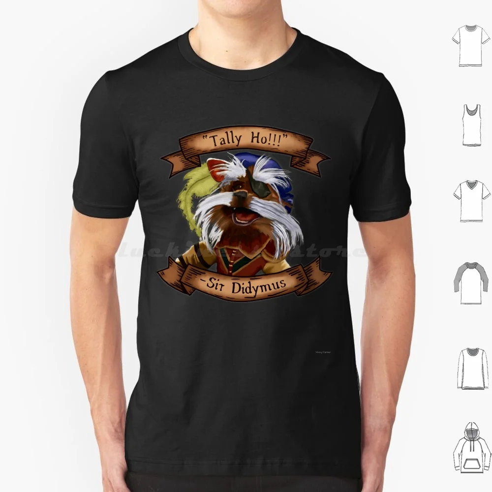 Sir Didymus T Shirt Cotton Men Women DIY Print Jim Henson Ambrosius Sir Didymus 80s The Labyrinth Didymus Labyrinth Movie