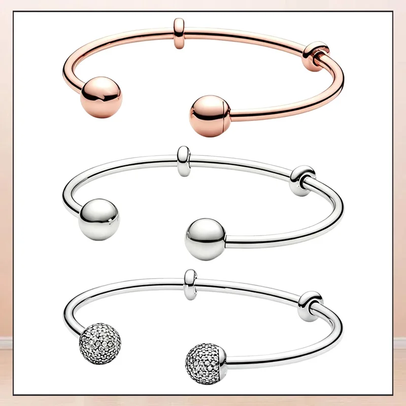 

925 silver snake bone circular adjustable bracelet hand chain DIY accessory basic bracelet jewelry accessory