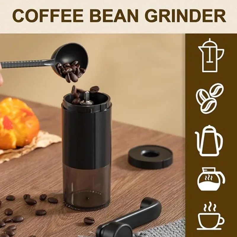 Manual Coffee Grinder Ceramic Grinding Core Professional Double Bearing Adjustable Hand Crank Coffee Grinder CoffeeBean Grinding