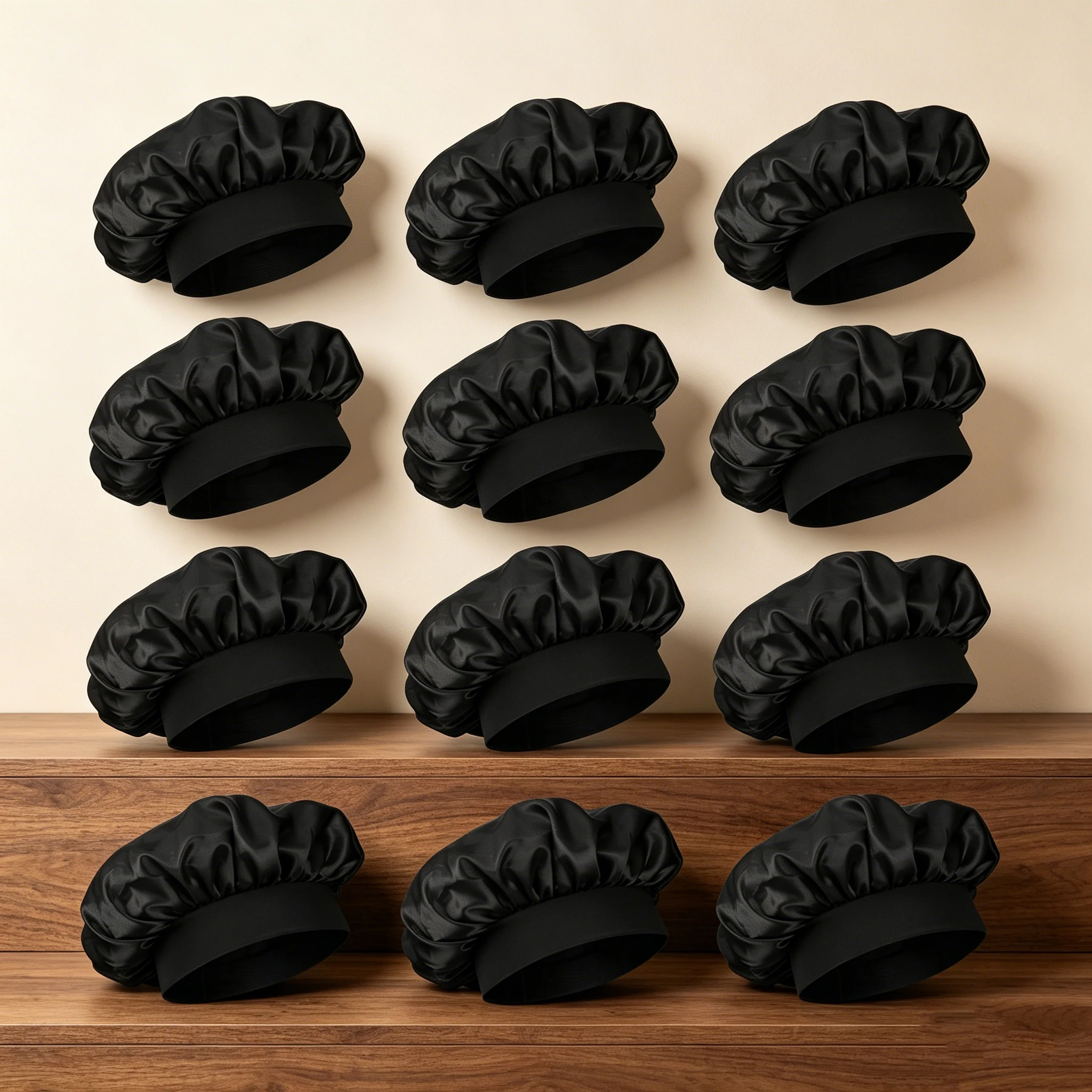 Набор из 12 атласных шапочек д – обзор и цена Satin Hair Bonnet