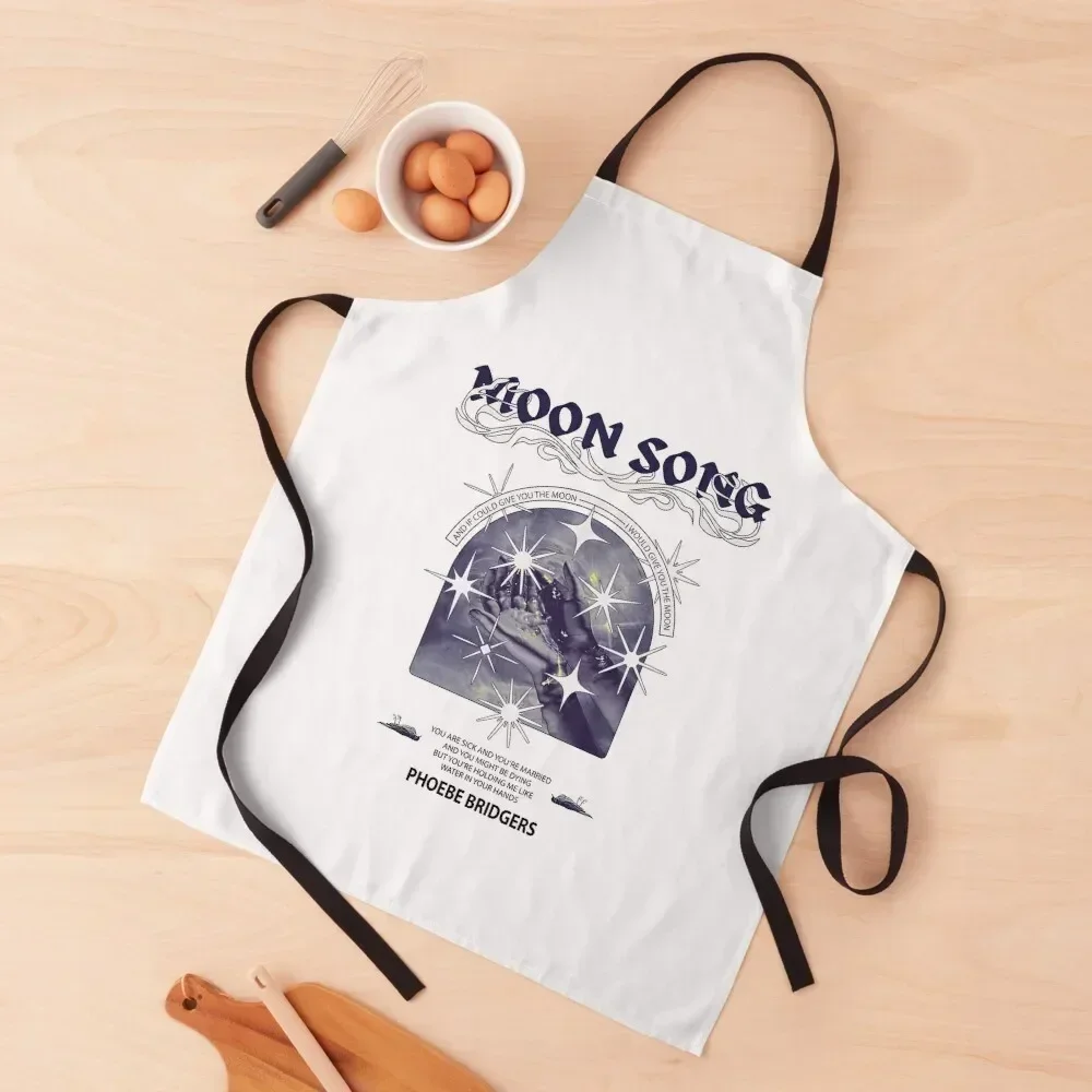 

Phoebe Bridgers Moon Song Apron custom women's kitchen Ladies Kitchen New 2022 Year Waiter Uniforms Apron