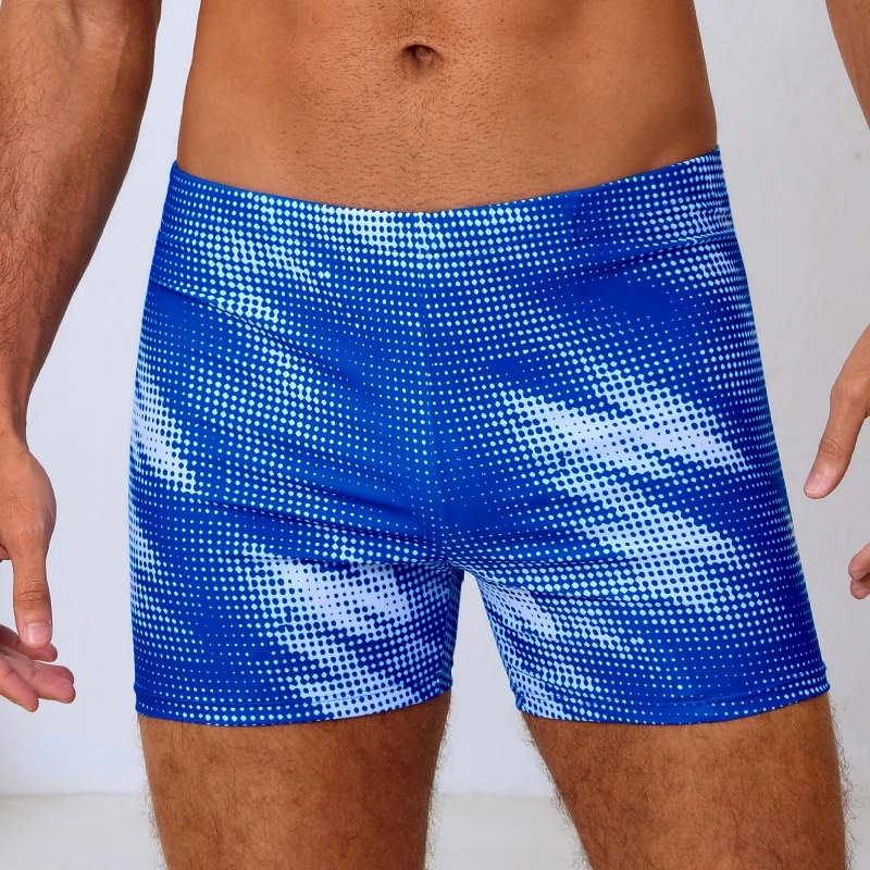 

Мужские быстросохнущие плавки-шорты для плавания и пляжа, спортивные плавки-брифы для мальчиков