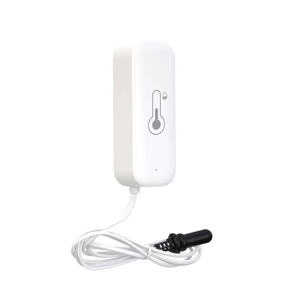 Tuya Zigbee WLAN Temperatur- und Feuchtigkeitssensor mit Externer Sonde, Smart Home Kompatibel mit Smart Life Google Home Alexa