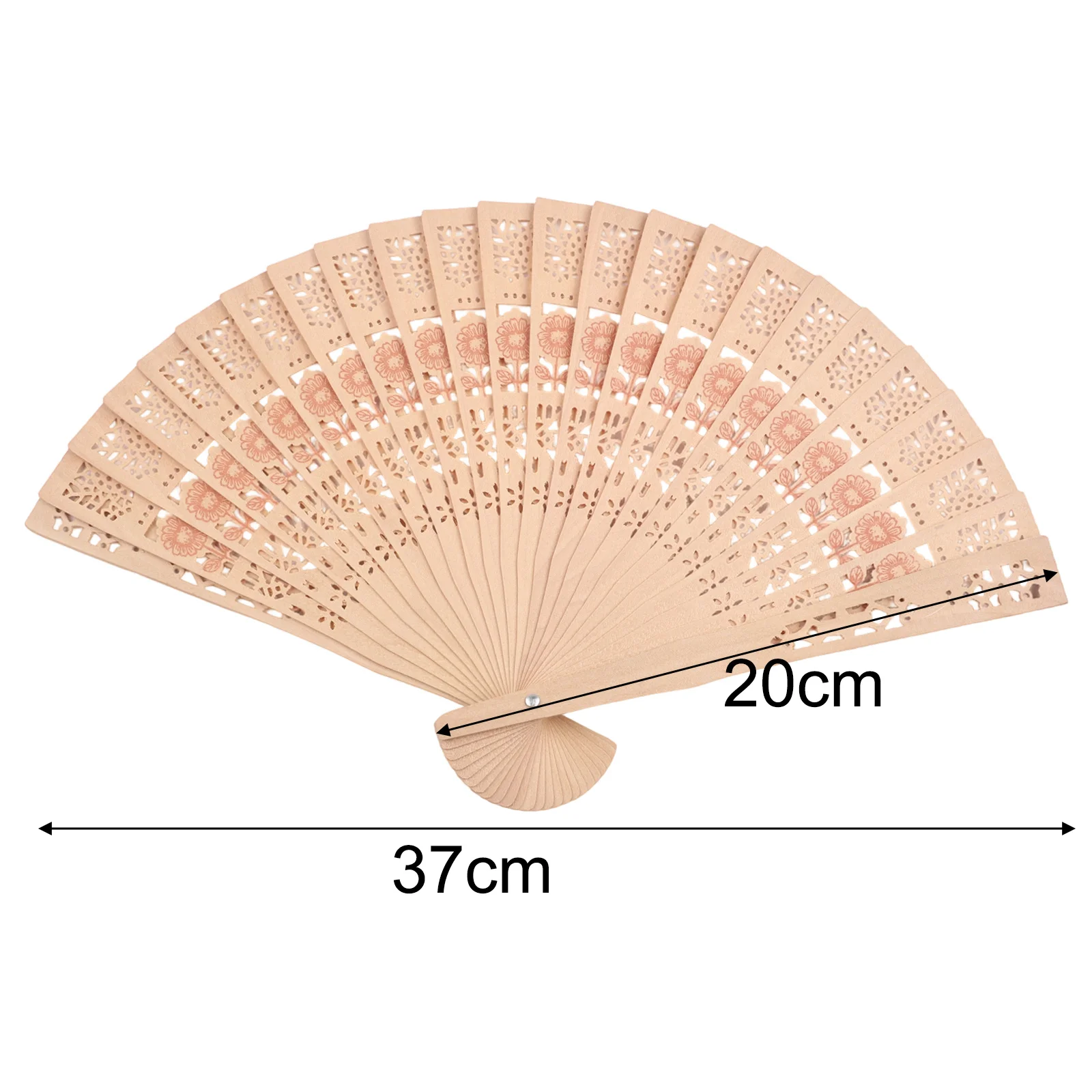 Silk Handmade Vintage Style Hand Folding Fan Suitable for Indoor or Outdoor Use at Parties or Wedding Celebrations