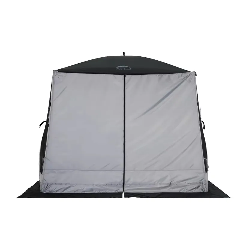 Wild LandQuick Setup Large Outdoor Camping Sun Shelter Portable Gazebo Tent Screen House for Family Garden BBQ
