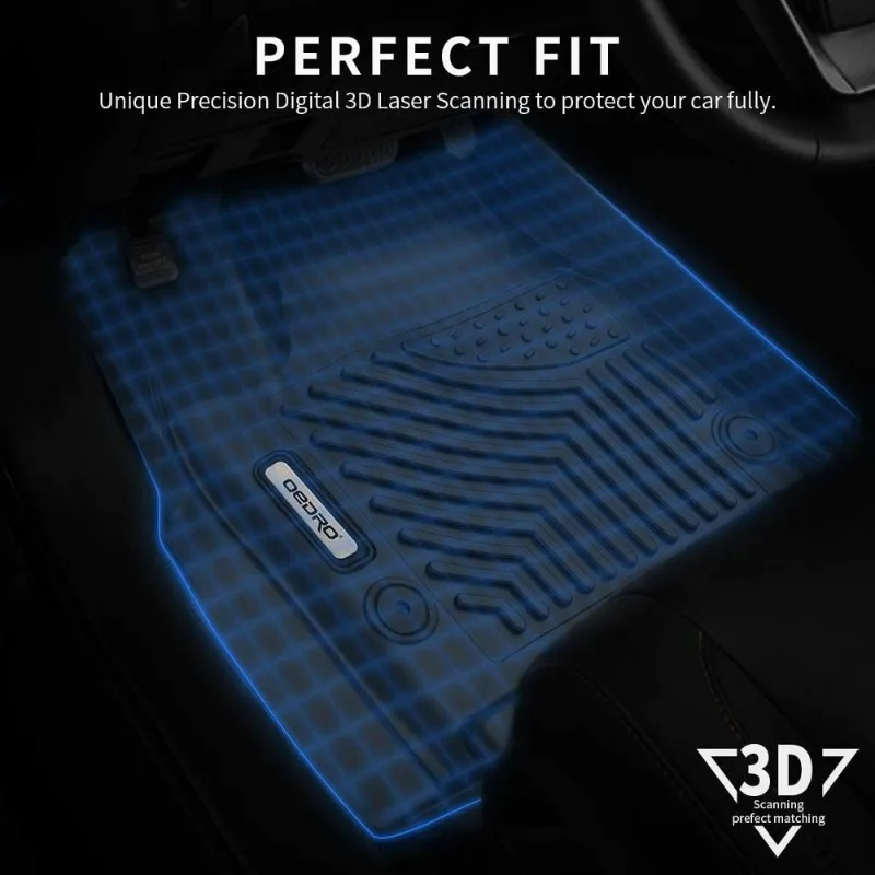 Floor Mats Liners for 2017-2024 Chrysler Pacifica 1st/2nd/3rd Row All-Weather United States