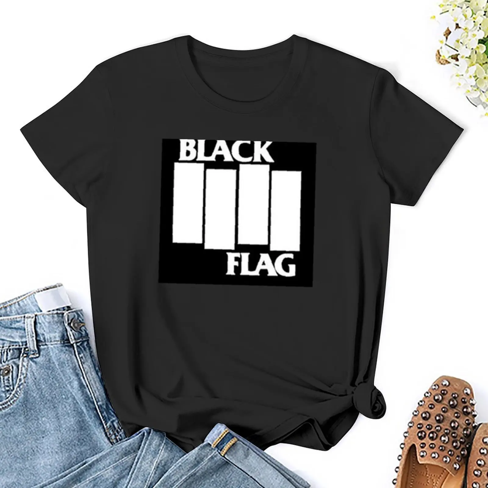 band punk black logo T-Shirt damskie ubrania damskie topy w dużych rozmiarach słodkie topy t-shirty dla kobiet koszulki graficzne śmieszne