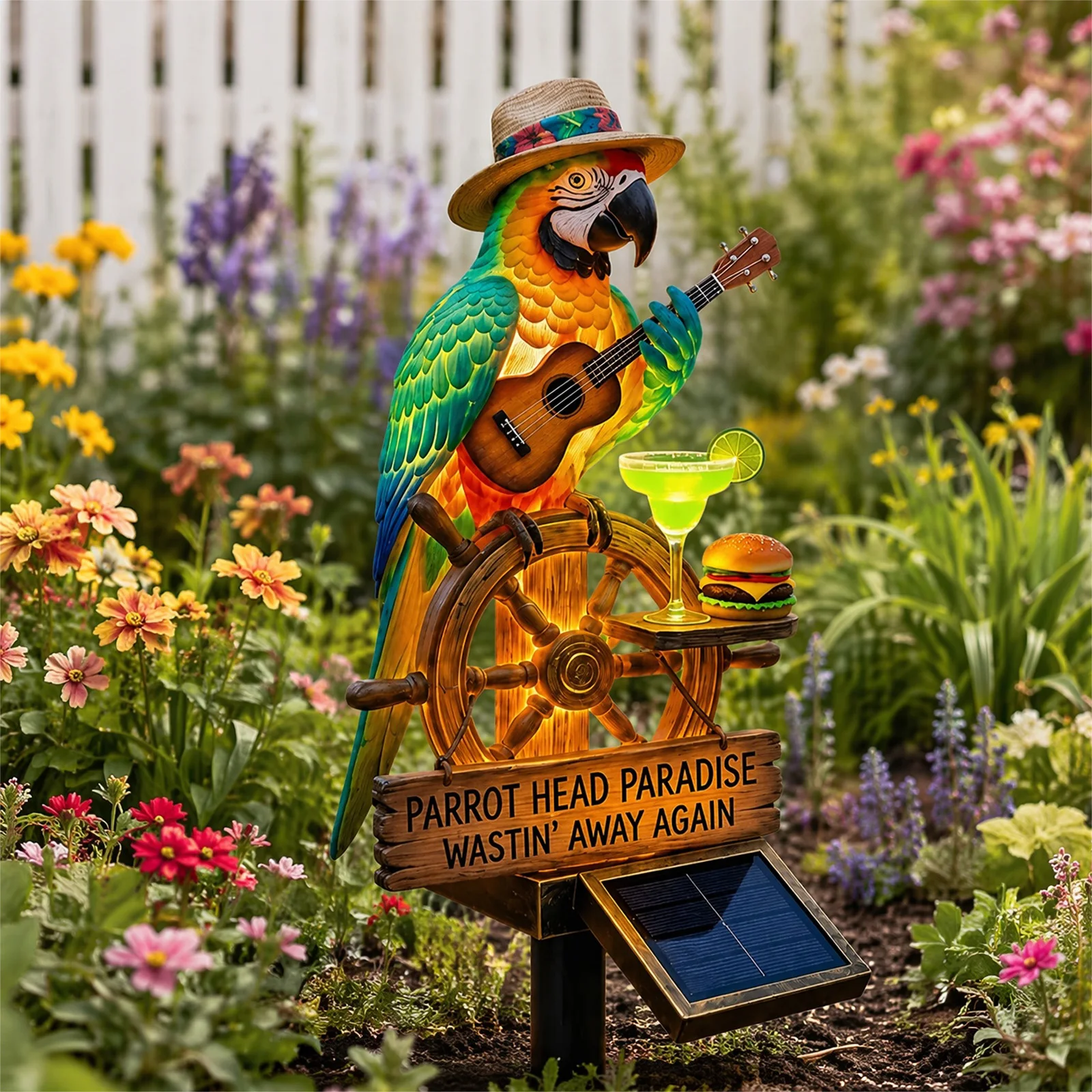 Solar-Powered Parrot Garden Li - Yard Lighting Decor ulasan dan harga