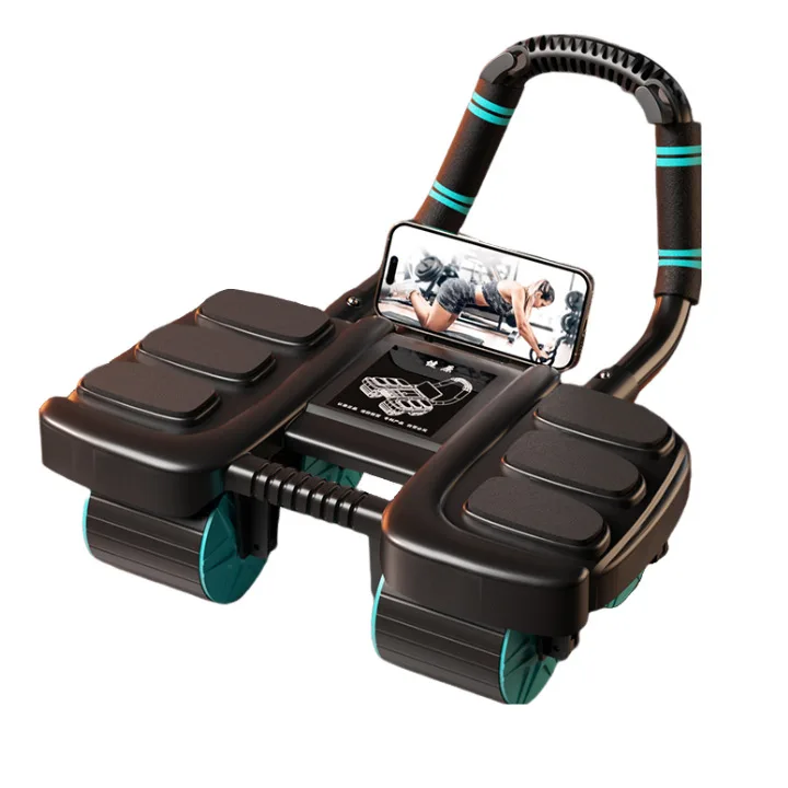 Wheel Fitness Strength Core Ab Muscle Training Equipment Home Gym Fitness Equipment Automatic Rebound Core Exercise Tool