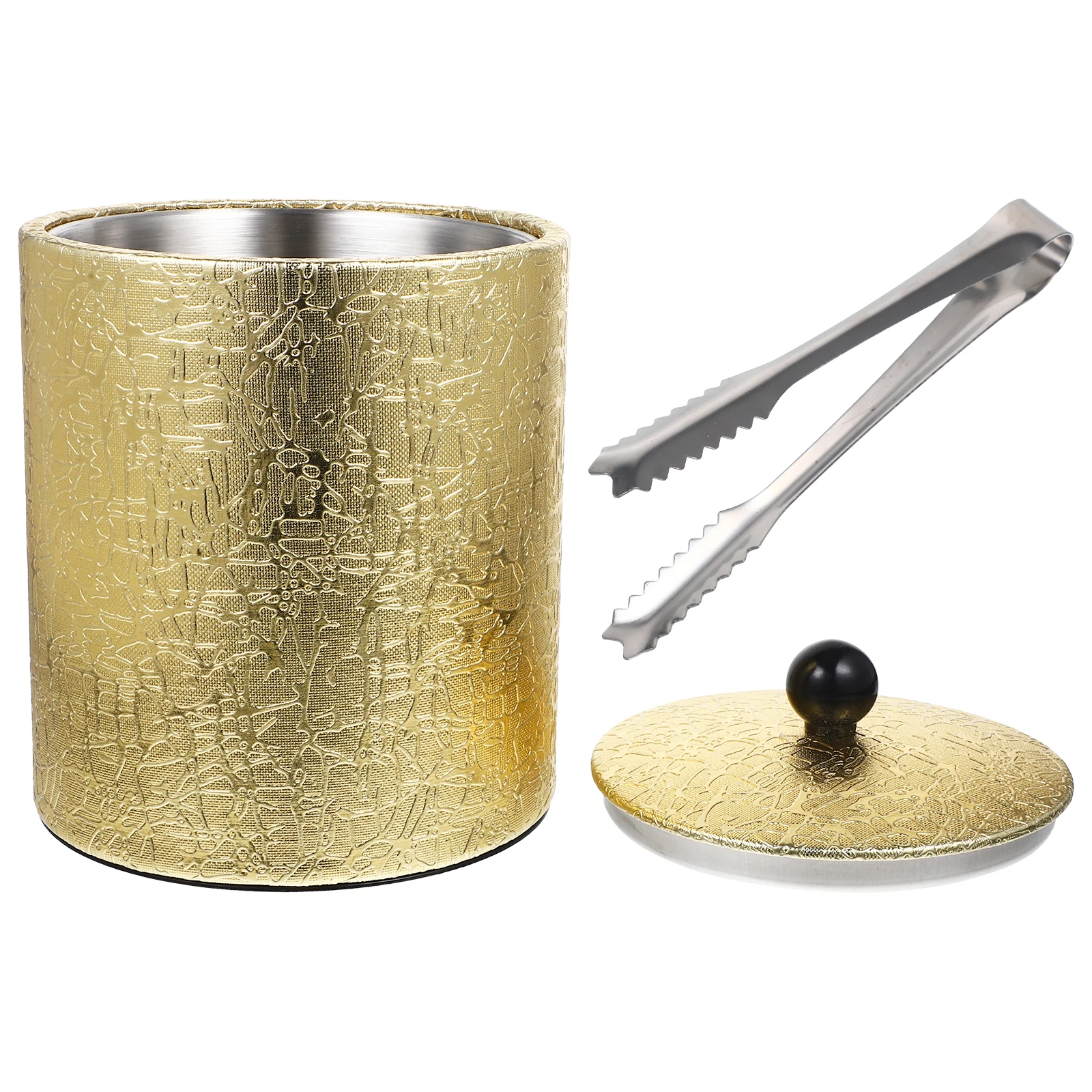

Gold Ice Bucket Stainless Steel Cooling Beverage Container Insulated Sparkling Party Tool For Beer