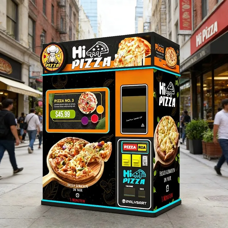 Outdoor Pizza Vending Machine Fully Automatic Pizza Maker Customized Unmanned Self Service Equipment