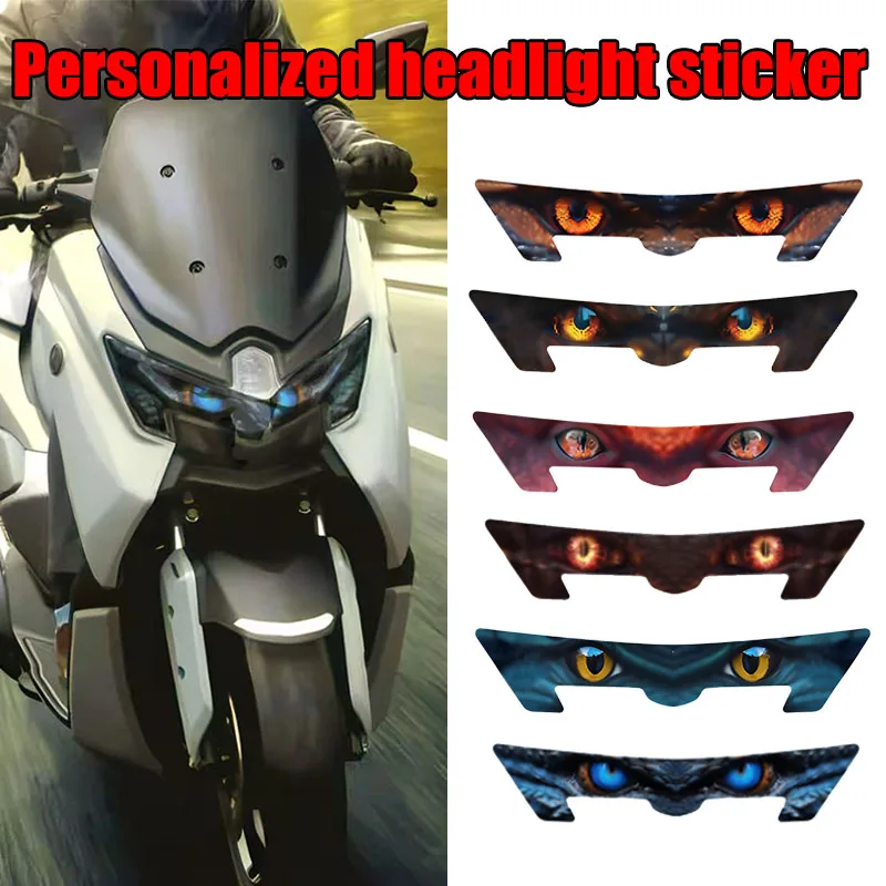 

Для Yamaha NMAX 155 NMAX155 N-MAX 155 nmax 155 2025 мотоциклетные 3D наклейки на передний парусный светильник, защитная наклейка для головы