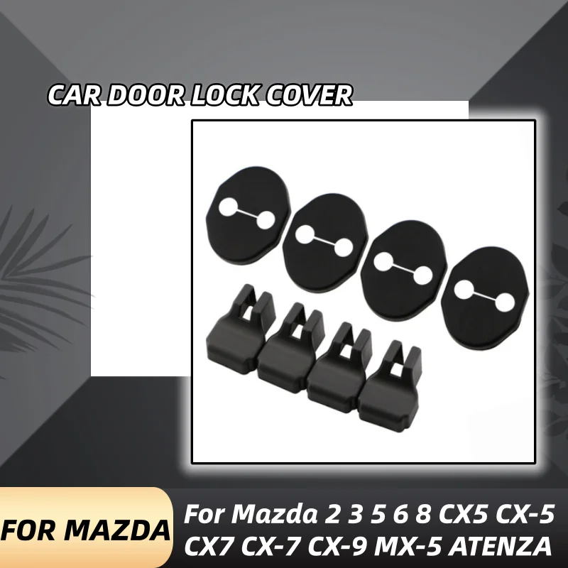 

ABS Car Door Lock Cover Car Door Stopper Protection Covers for Mazda 2 3 5 6 8 CX5 CX-5 CX7 CX-7 CX-9 MX-5 ATENZA Accessories