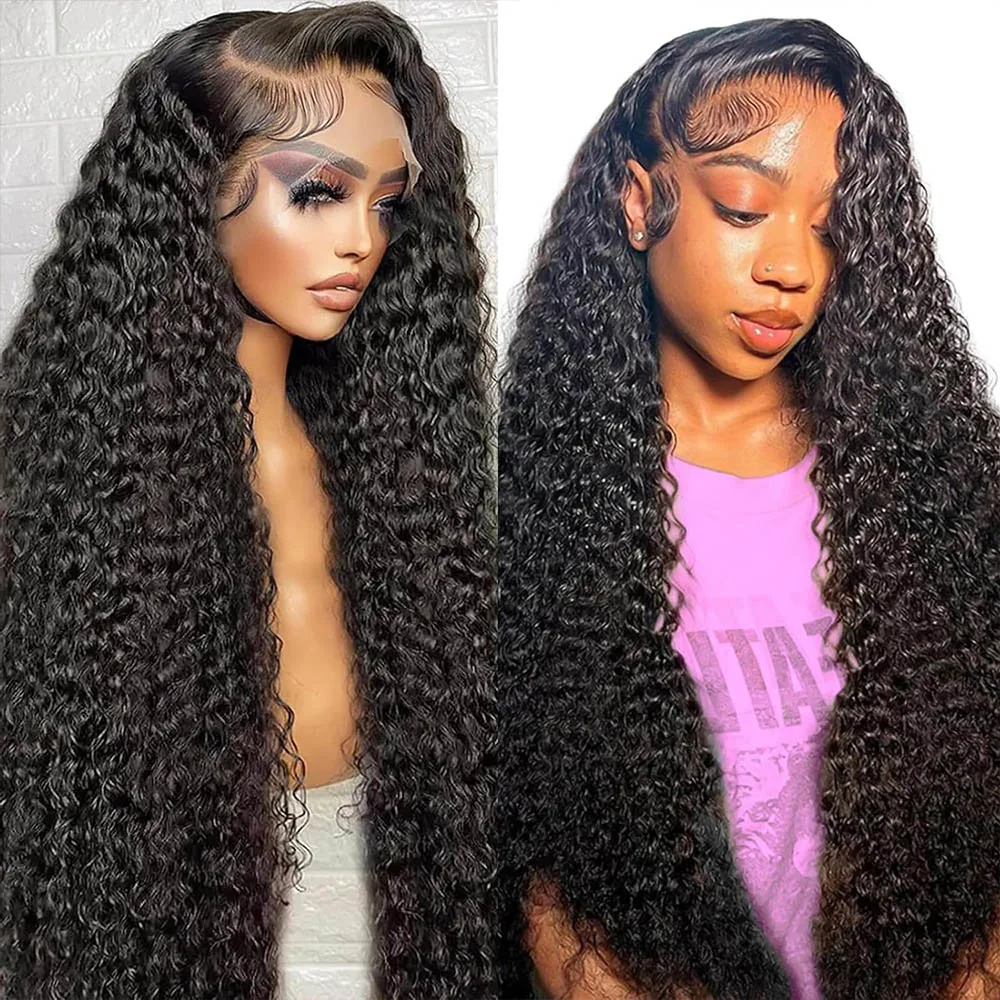 

High Density 250% Deep Wave 13x6 HD Lace Front Human Hair Wig Loose Water Wave Curly Wigs 13x4 Lace Frontal Wig Human Hair
