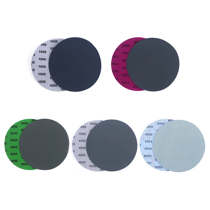 Multi-Pack of 15/25, 5-Inch Sanding Discs, 1000-5000 Grit for Efficient Wet and Dry Sanding, Ideal for Wood/Metal Polishing.