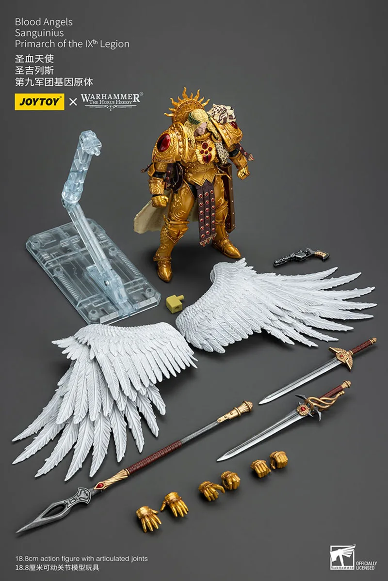 JOYTOY Warhammer 30K 1/18 Blood Angels Sanguinius Primarch of the IXth Legion Action Figure Model Toy for Collection