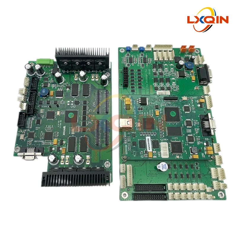 Papan LXQIN BYHX untuk DX5 Printhead kepala ganda untuk Xuli manusia Allwin Twinjet papan kereta Printer MainBoard V1.7.3 V1.7.2