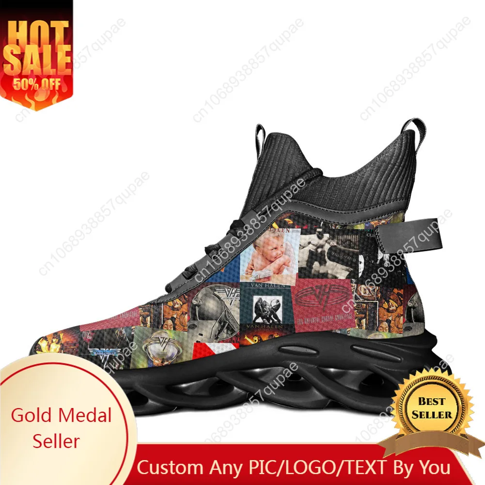 Van Evh 1984 Stripes Halen High Top Flats Sneakers Mens Womens Sports Running Shoe Sneaker Lace Up Mesh Footwear Custom Shoe